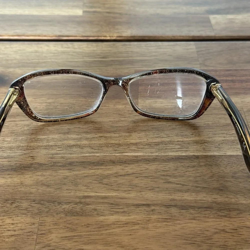 Dolce & Gabbana Eyeglasses Frames DG3168 2738 Tortoise Clear Gold 53-16-135